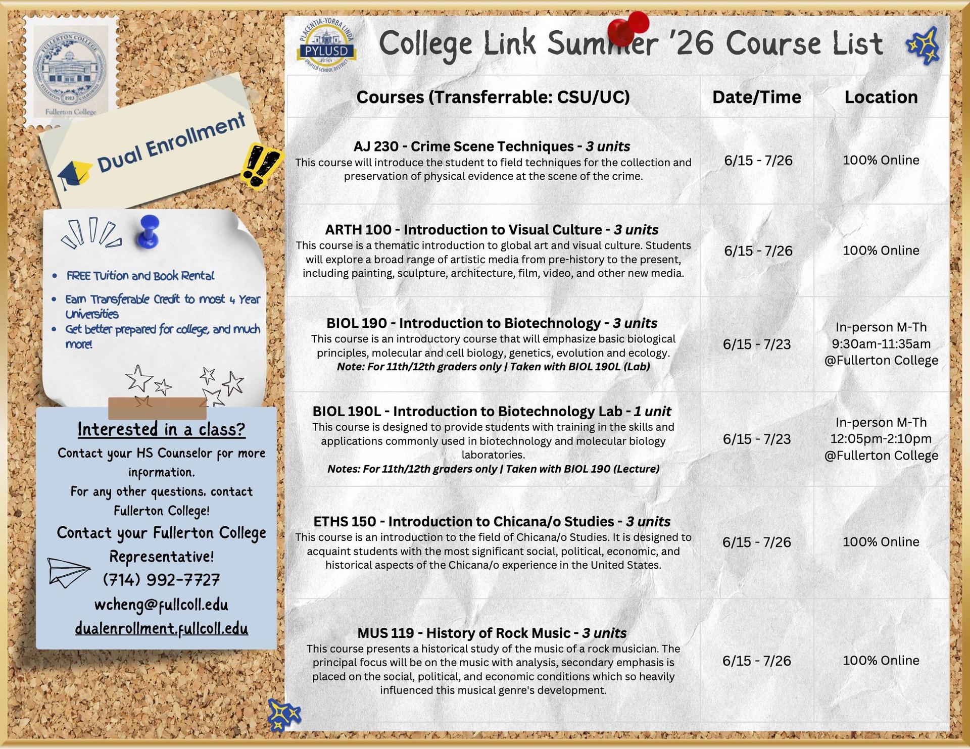 FC Dual Enrollment