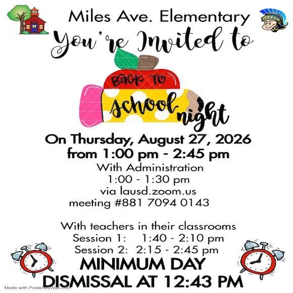 Back to School Night