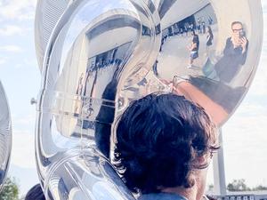tuba player