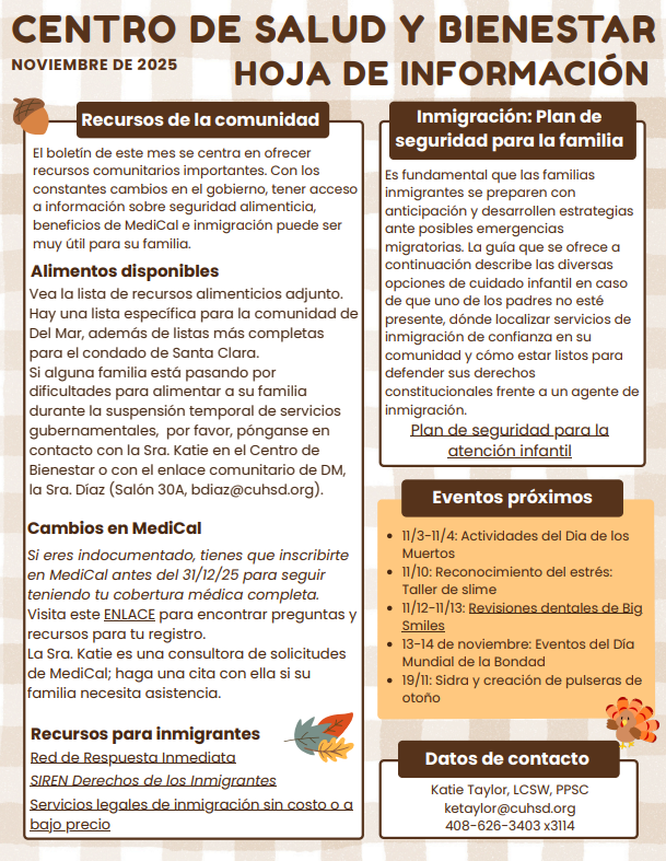 wellness center november 2025 newsletter