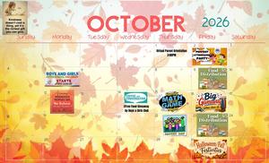 photo of school calendar events