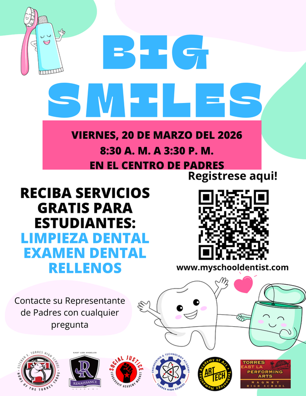 big smiles flyer spanish