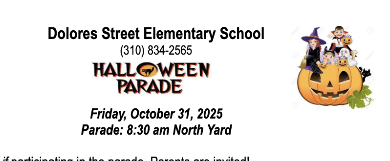 Halloween Parade Guidelines