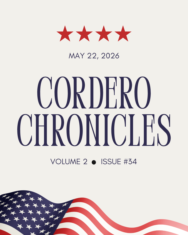 CORDERO CHRONICLES  Volume 2 ~ Issue #34 Featured Photo