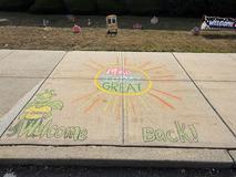 Welcome Back chalk