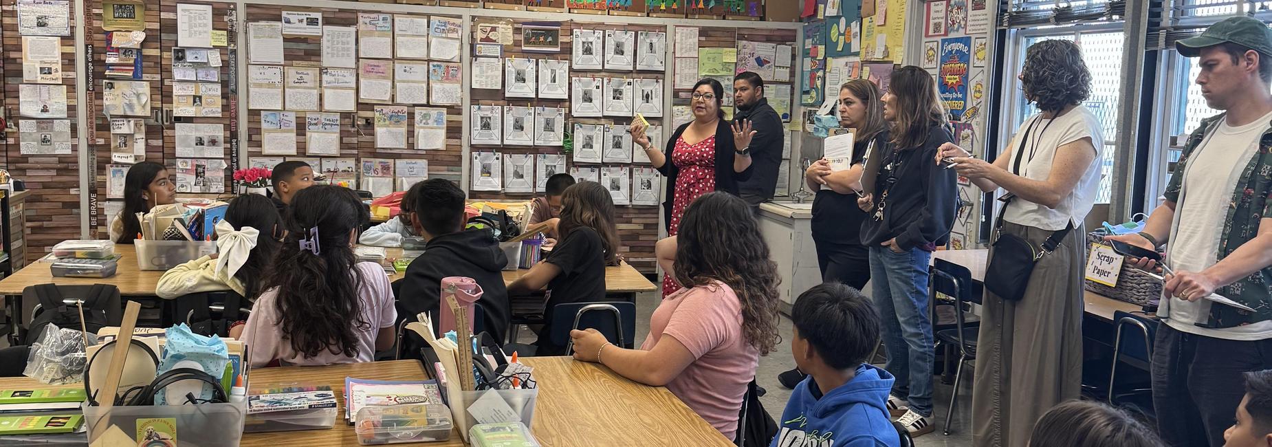 Ms. Juarez- Columbus ES visit
