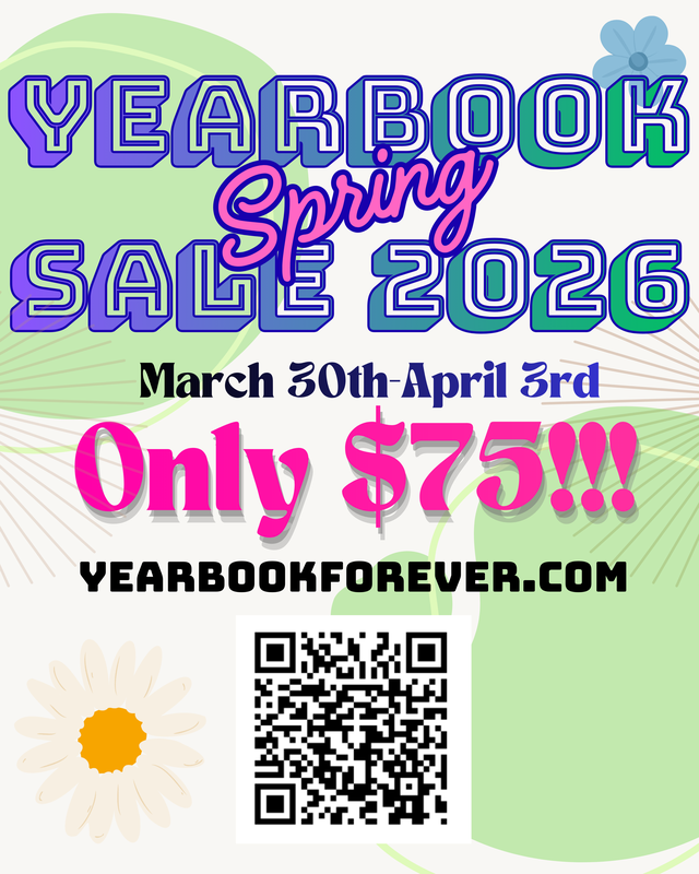 Yearbook Spring Sale 2026 March 30 to April 3