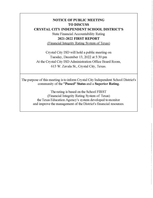 Notice of Public Meeting - December 13, 2022 Featured Photo