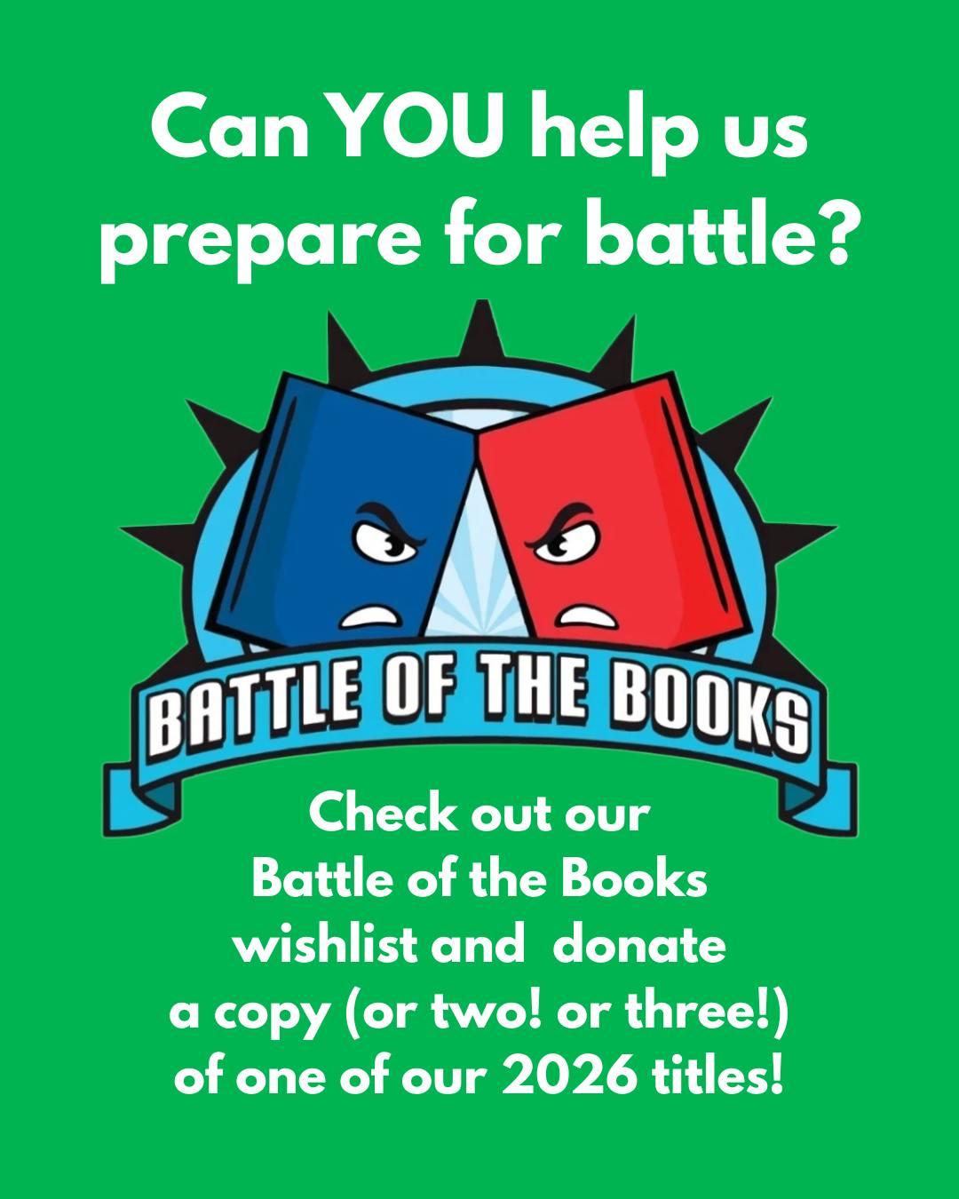 Battle of the Books - Books Still Needed
