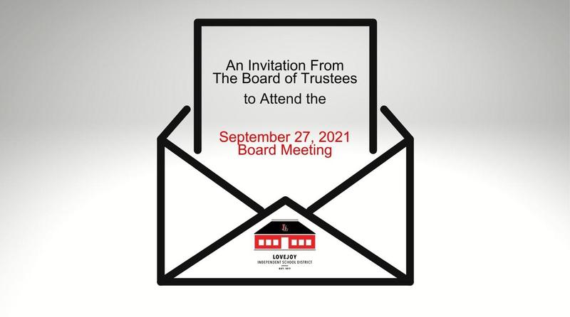 An Invitation from the Board of Trustees