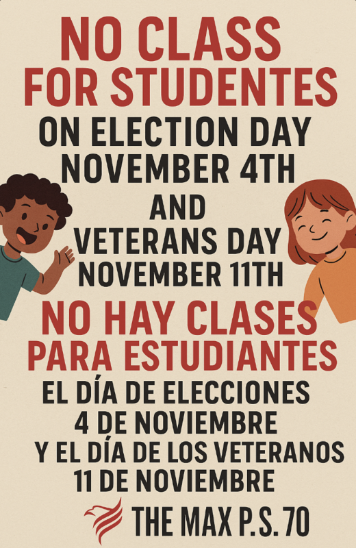 No Class Flyer 11/04 and 11/11