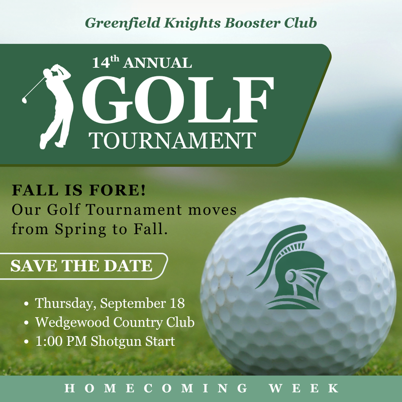 14th Annual Greenfield Booster Club Golf Tournament Featured Photo