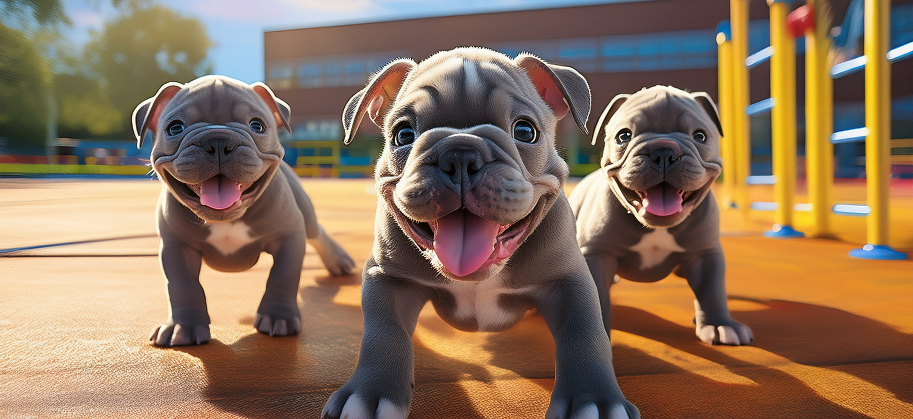 Bulldogs on Playground