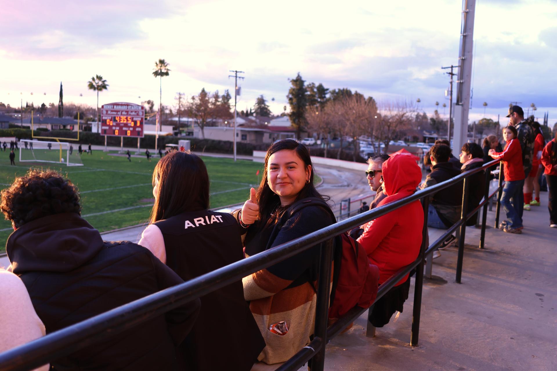 people enjoying senior night