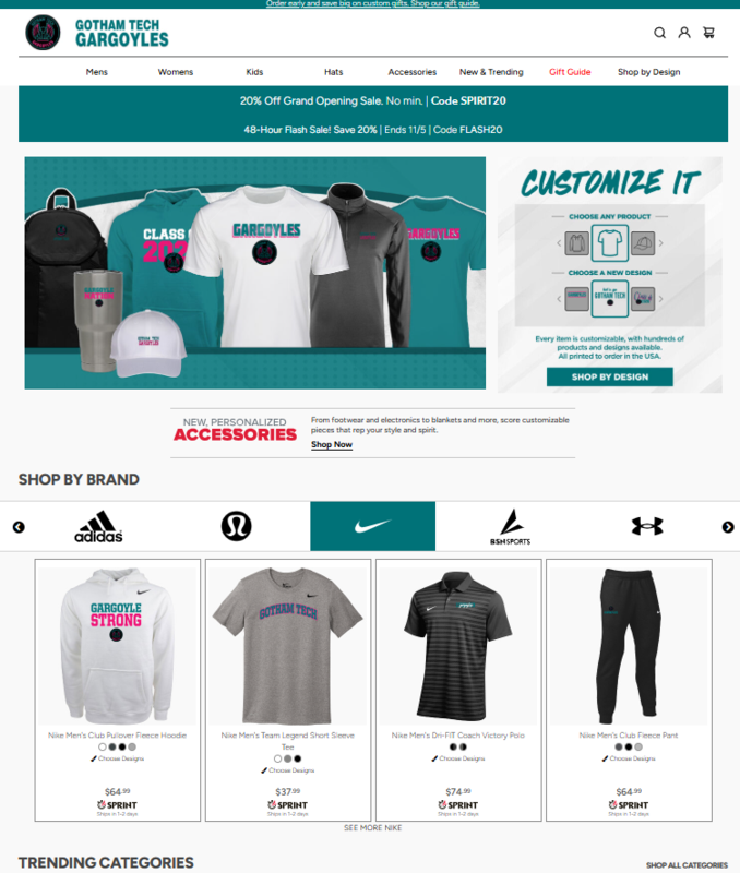 online store selection GTHS