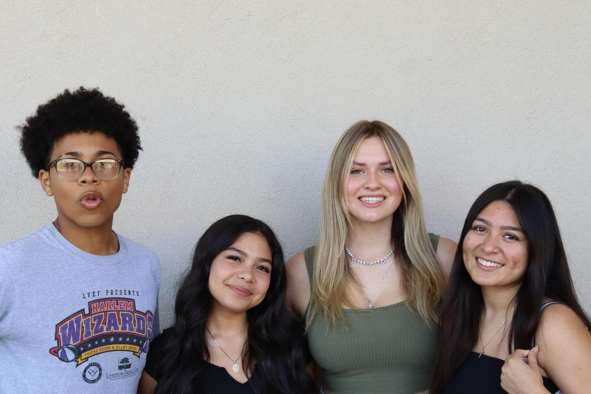 Students and staff posing at tribe turnout