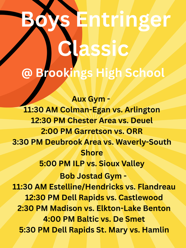 Boy's Entringer Classic Schedule