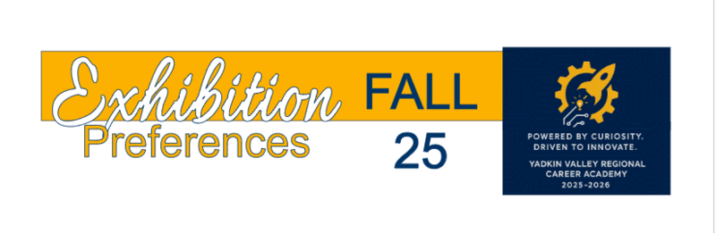 Exhibition preferences open - due 10/8/25