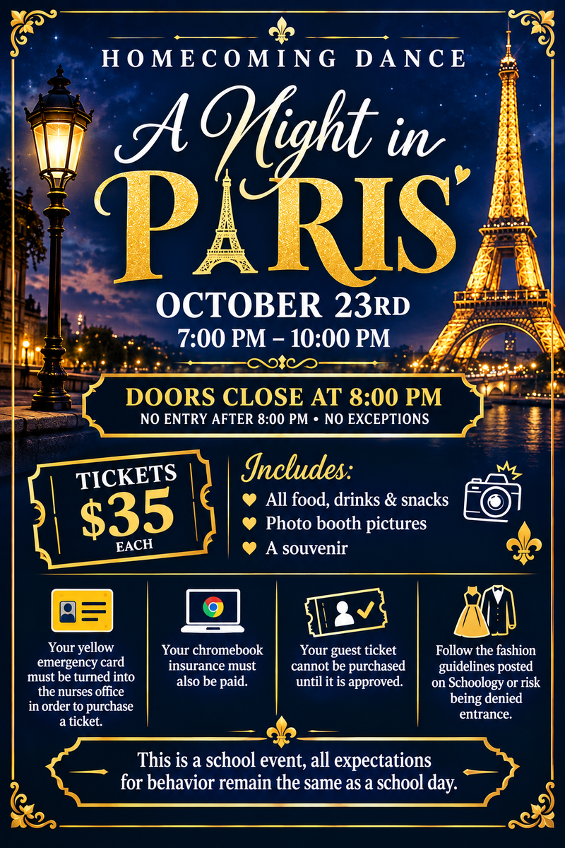 Homecoming details flyer
