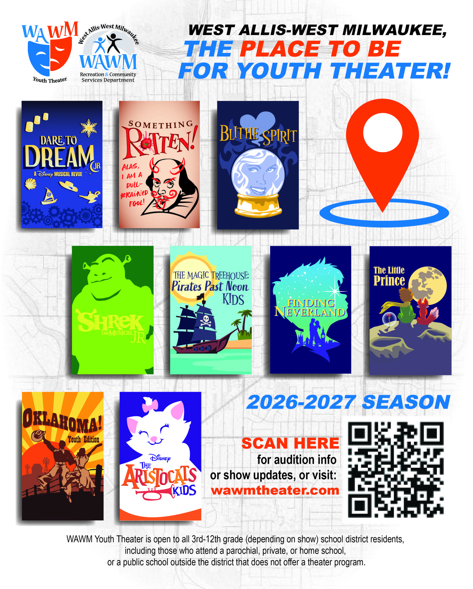 Youth Theater 2026-27 Production Season