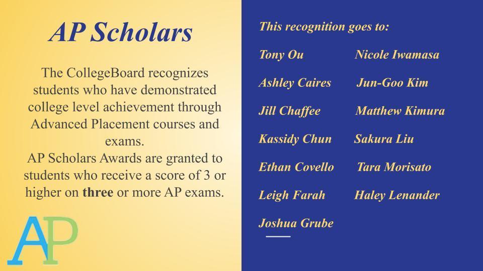 AP Scholars