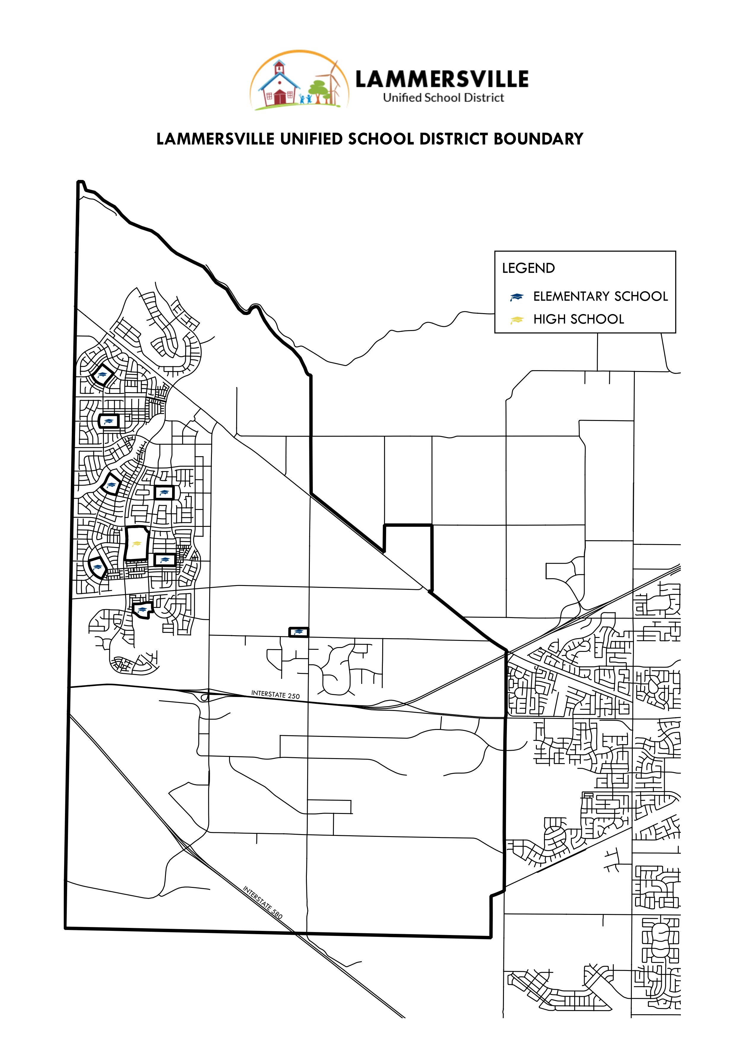LUSD Boundary map - Revised 12/29/2025