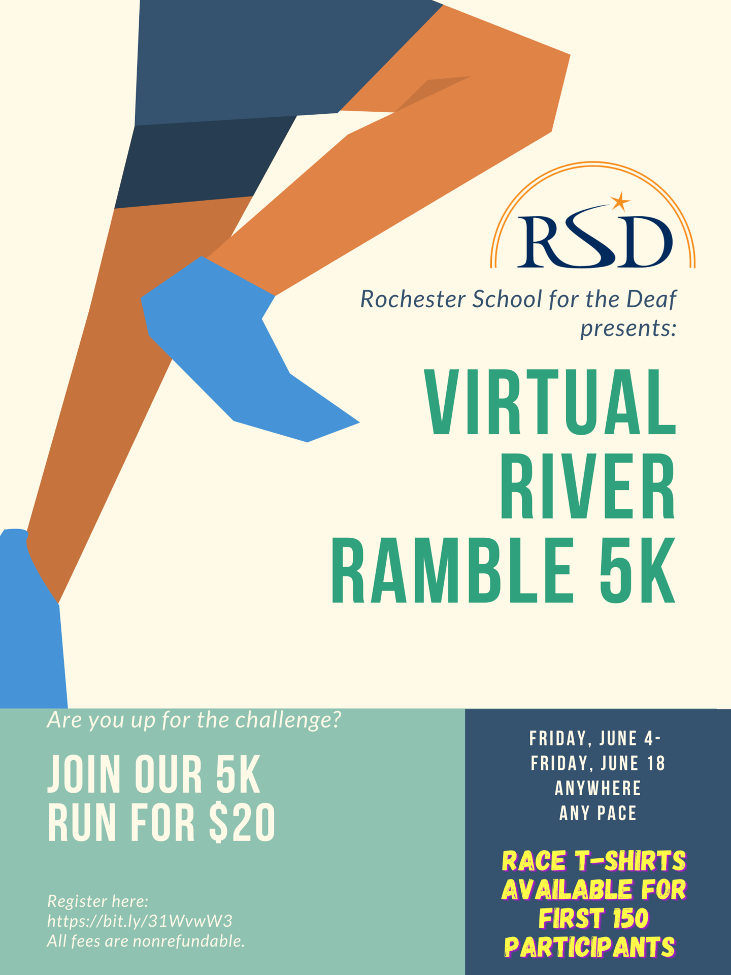 RSD Virtual River Ramble 2021 Poster