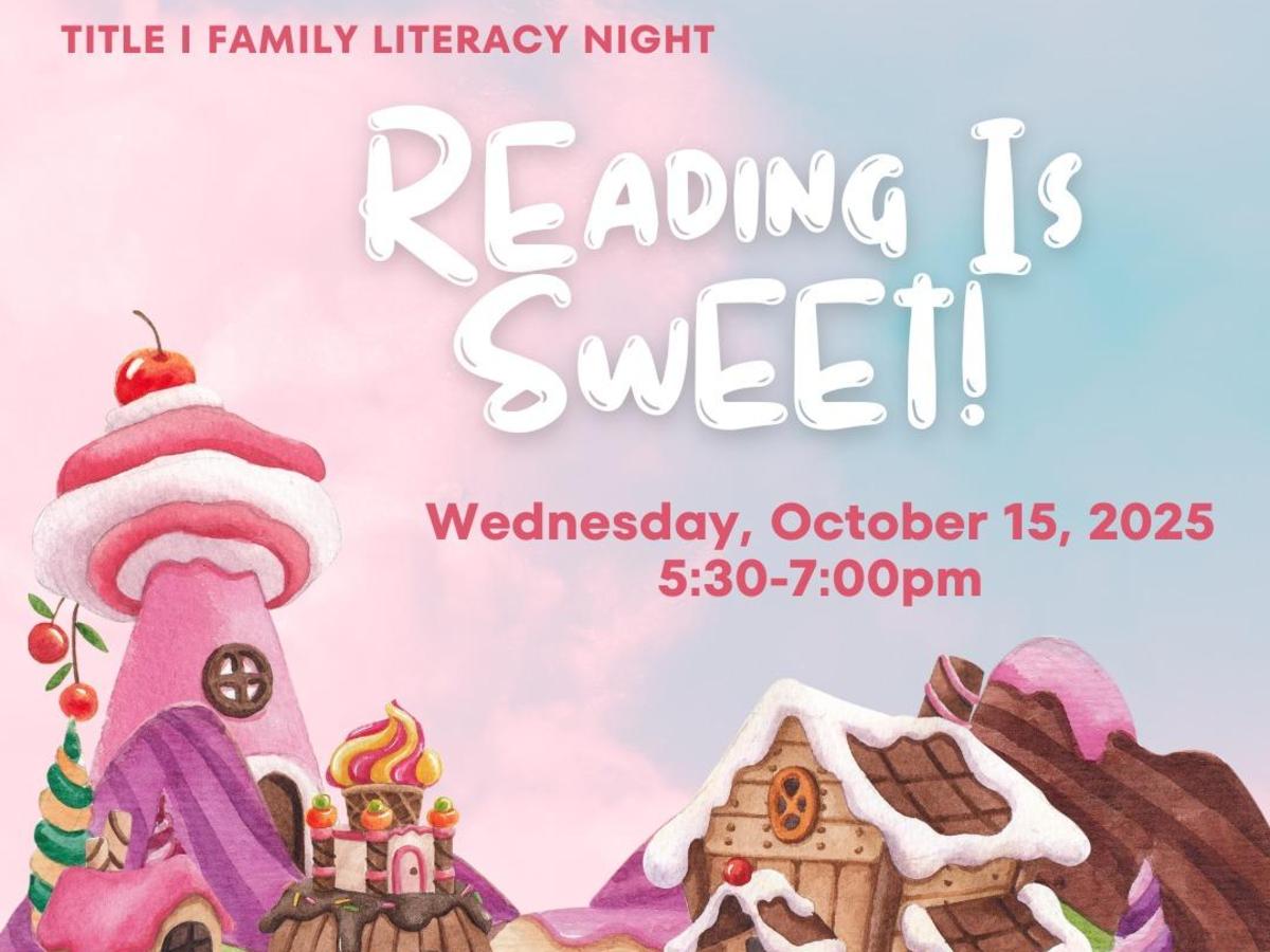 promo graphic - JIS family literacy night October 2025