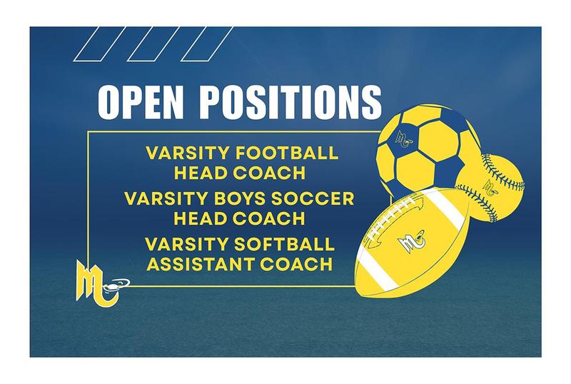 blue graphic with a yellow softball and yellow and blue soccer ball