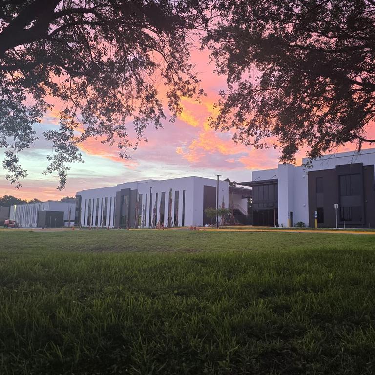 New Buildings at Sunset