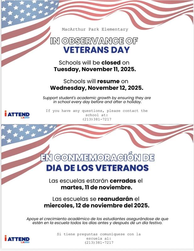 Veterans day flyer