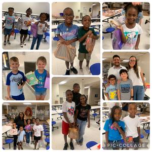 images from school supply giveaway
