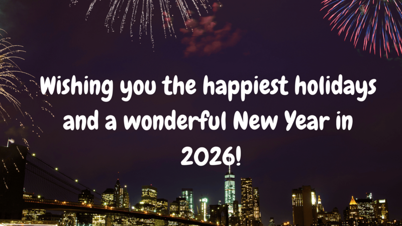 happy holidays and happy new year