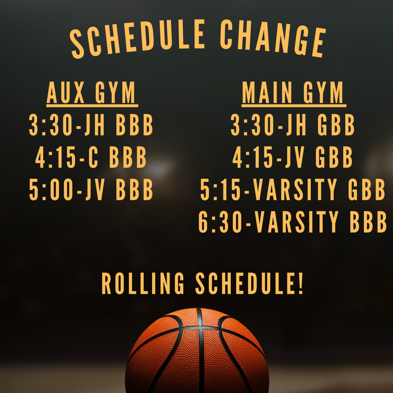 bball schedule change