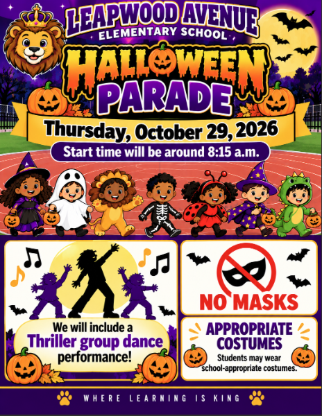costume parade flyer