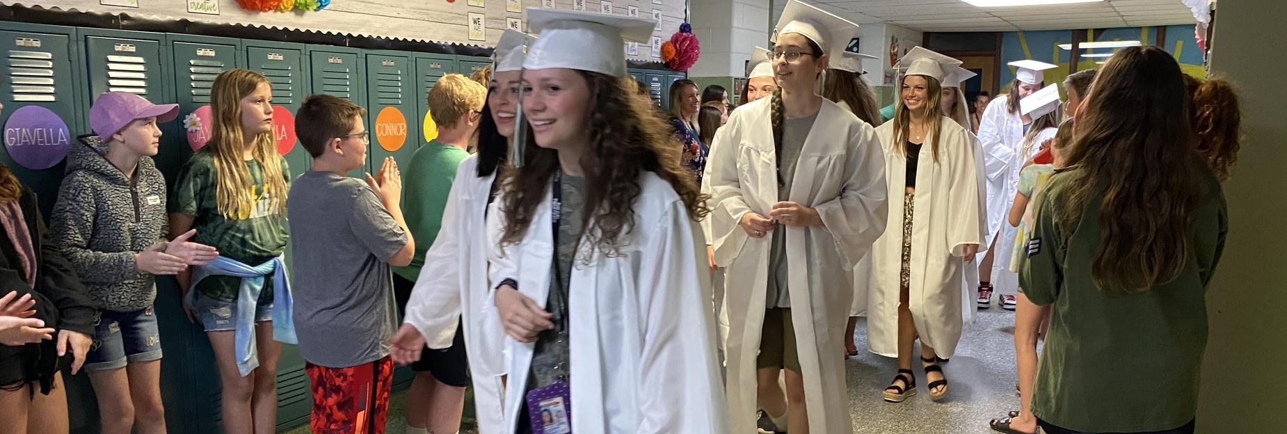 Graduates come to visit