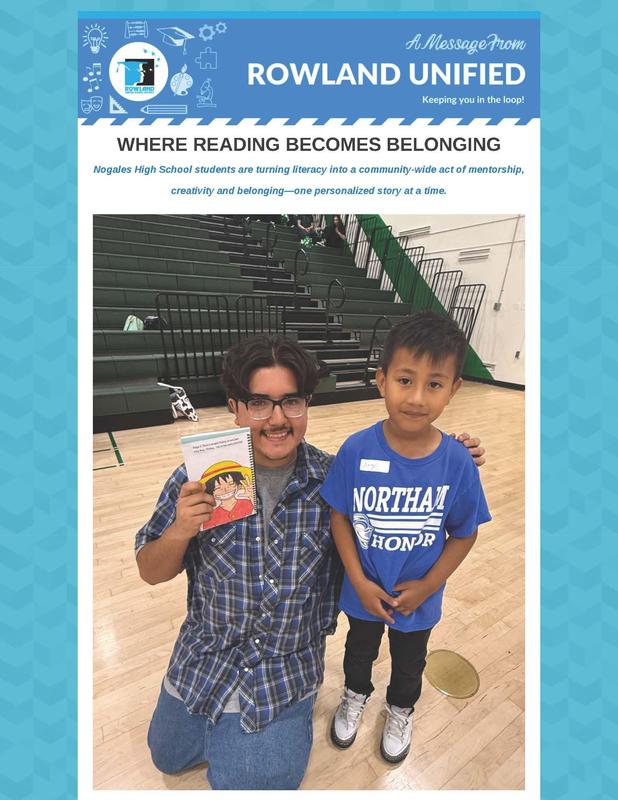 RUSD News: Cover Story on Nogales Literacy Project with Rorimer and Northam Featured Photo