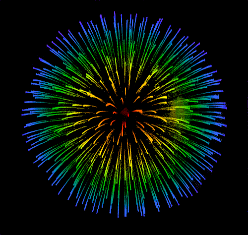 Fireworks exploding