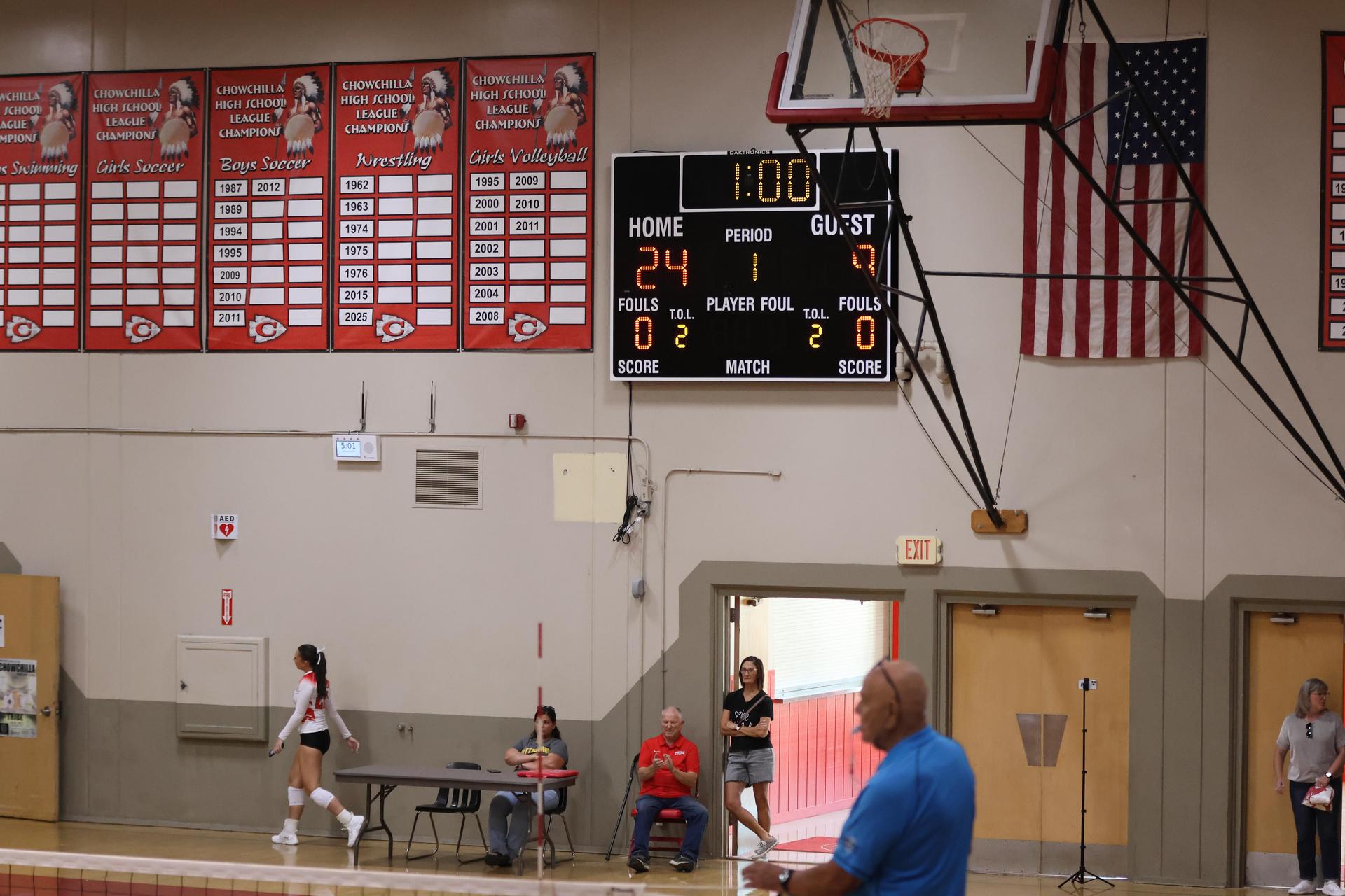 junior varsity girls playing volleyball 47