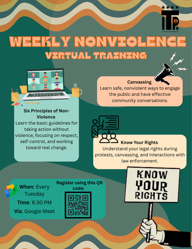 Weekly Non-Violence Rapid Response Training Featured Photo