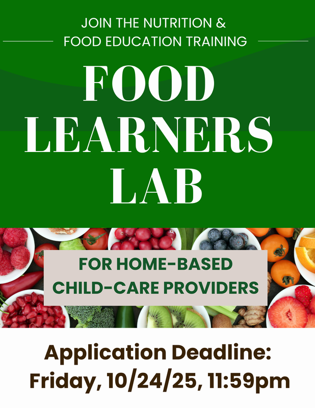 Food Learners Lab Flyer