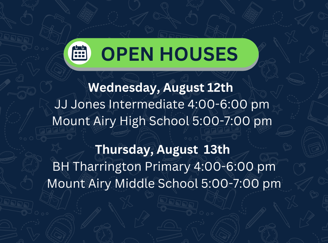 open house dates and times