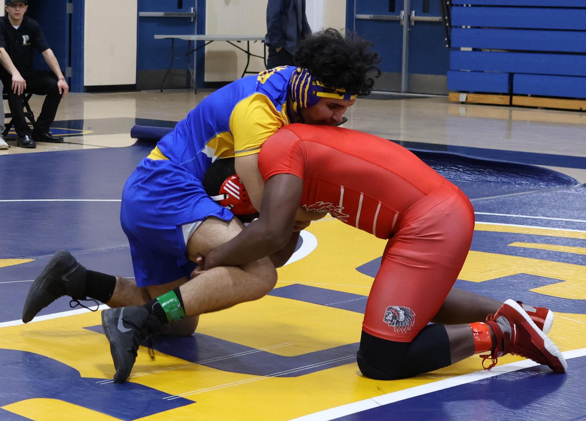 wrestlers in action at parlier