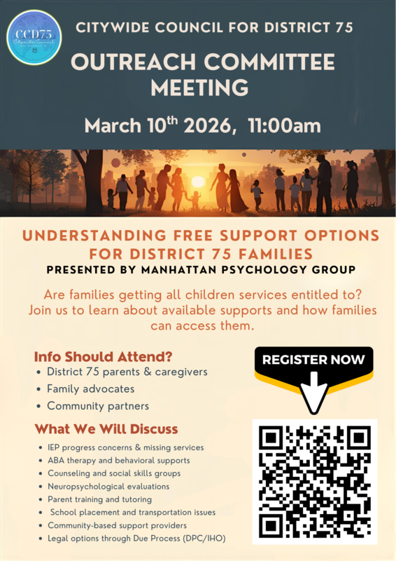 Citywide Council for District 75 Outreach Committee