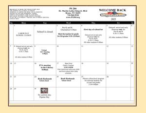 September Calendar 2025