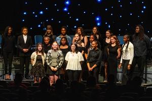 The 8th grade choir performs