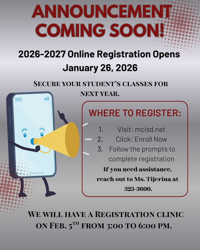 Announcement for Online Registration!