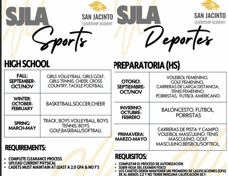 HS Sports Schedule 26.27