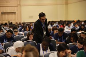 Students studying at STEMCON
