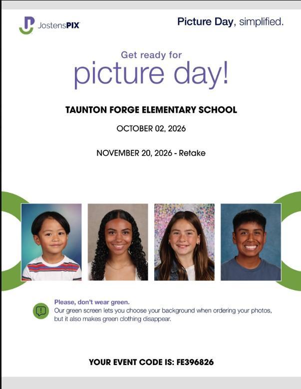 October, 2nd - Picture Day!
